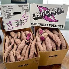 California Purple Sweet Potatoes - Organic fresh produce